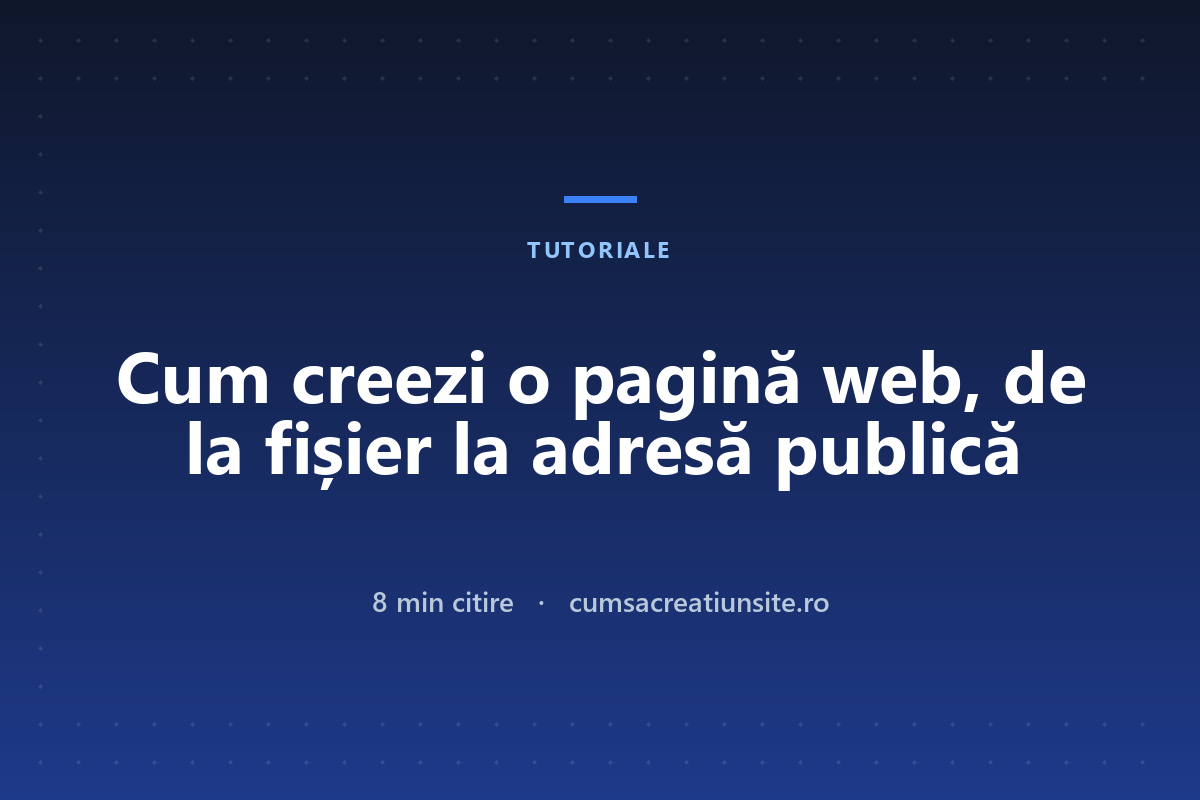 Cum creezi o pagină web: diferența față de un site și cele patru metode